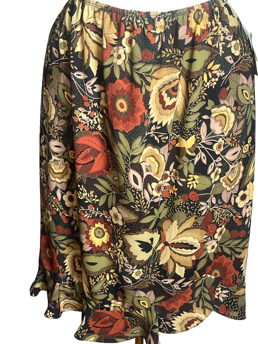 Dress Barn New with Tag- Stylish Floral Midi Skirt (size 14W)