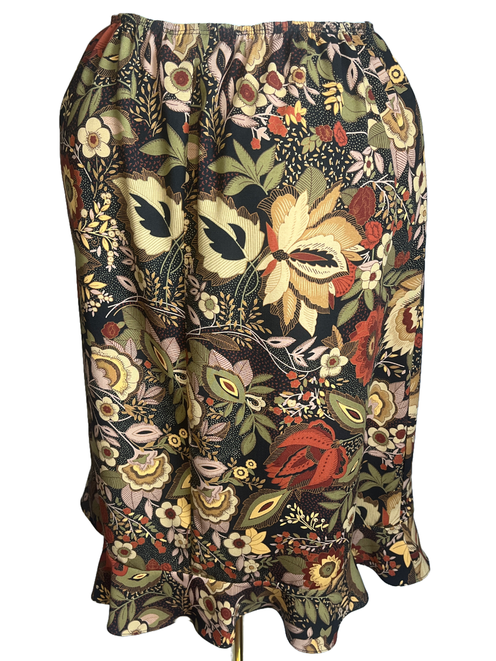 Dress Barn New with Tag- Stylish Floral Midi Skirt (size 14W)