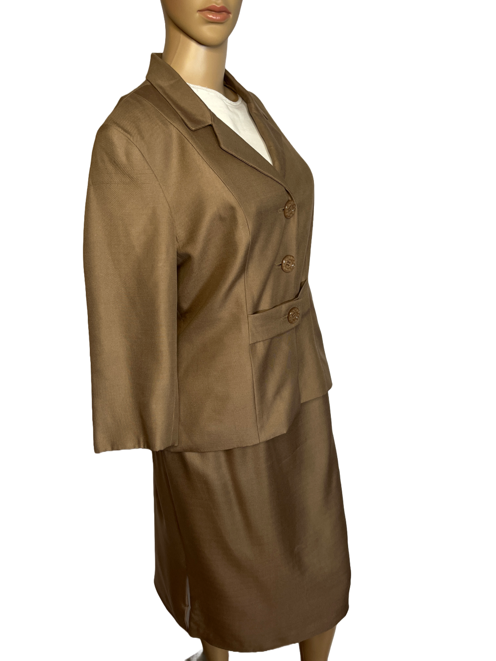 Adrianna Papell- Women's Brown Skirt Suit (size 10P)