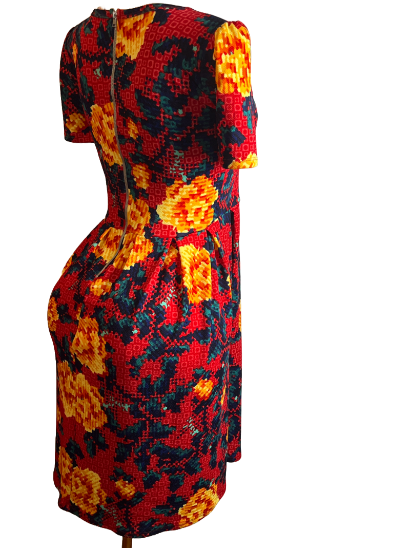 Lula Roe- Floral Patterned Dress (size M)