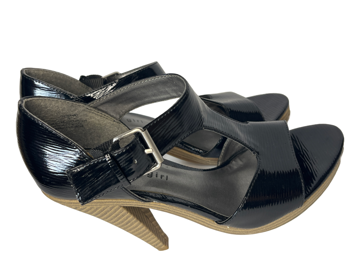 Madden Girl -Black High Heel Sandals (size 7)
