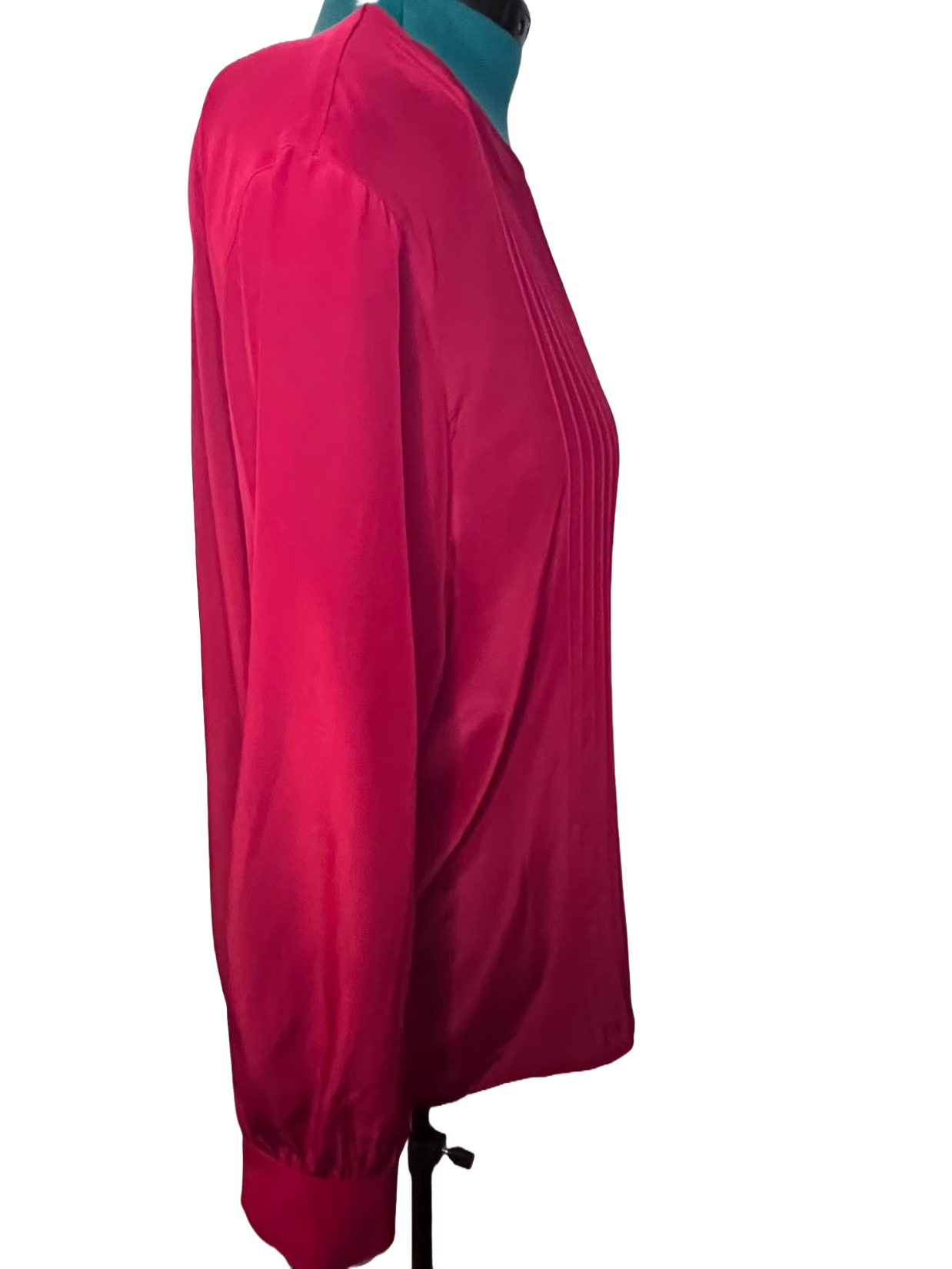 New with Tag-Red Pleated Long Sleeves Blouse (size 20W)