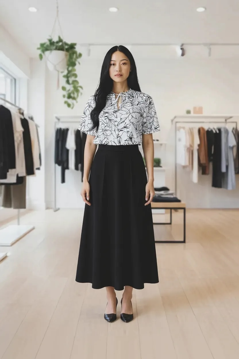 Floral Print Short Sleeve Blouse(size PS)