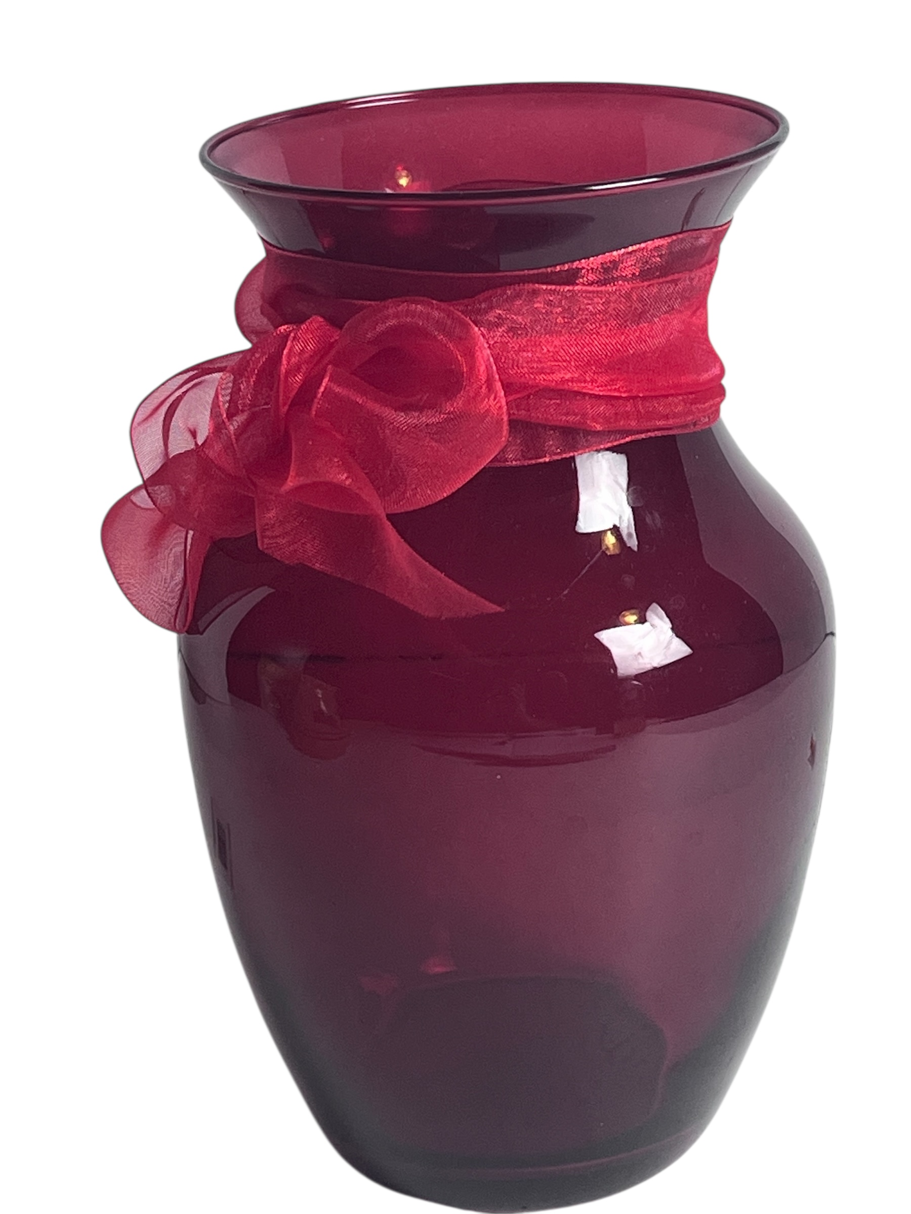 Red Glass Vase
