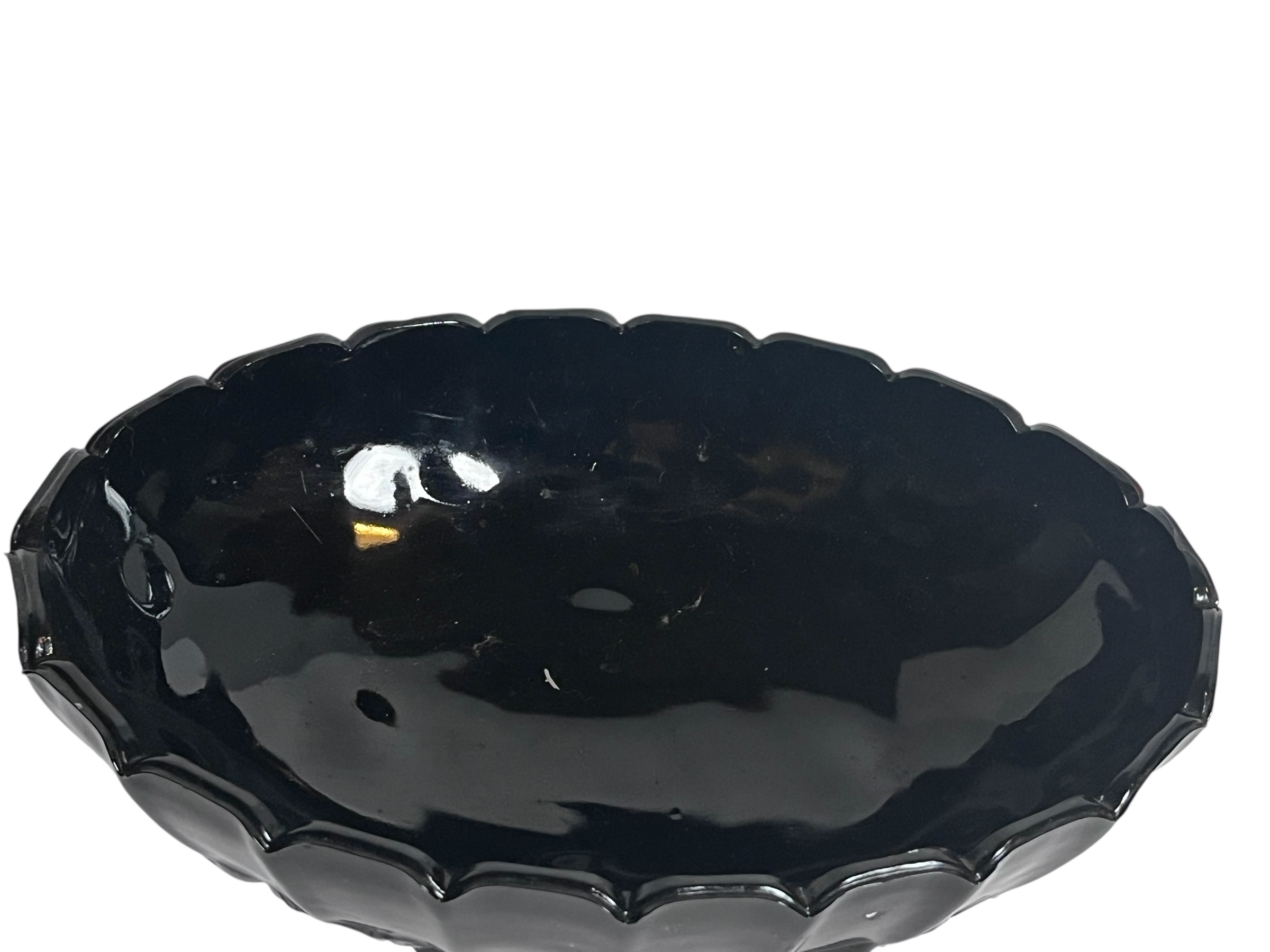 Black Ceramic Decorative Bowl