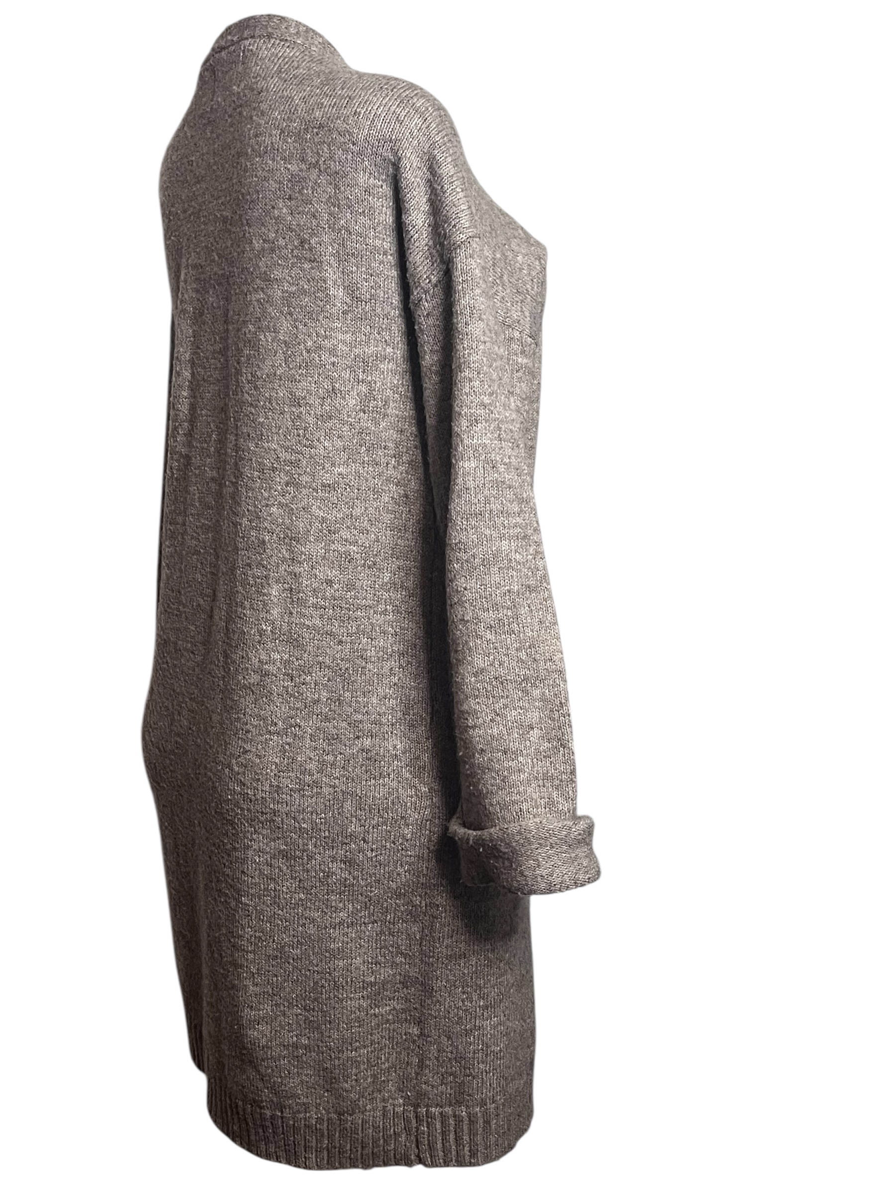 Pink Rose Cozy Knit Cardigan light Brown size S