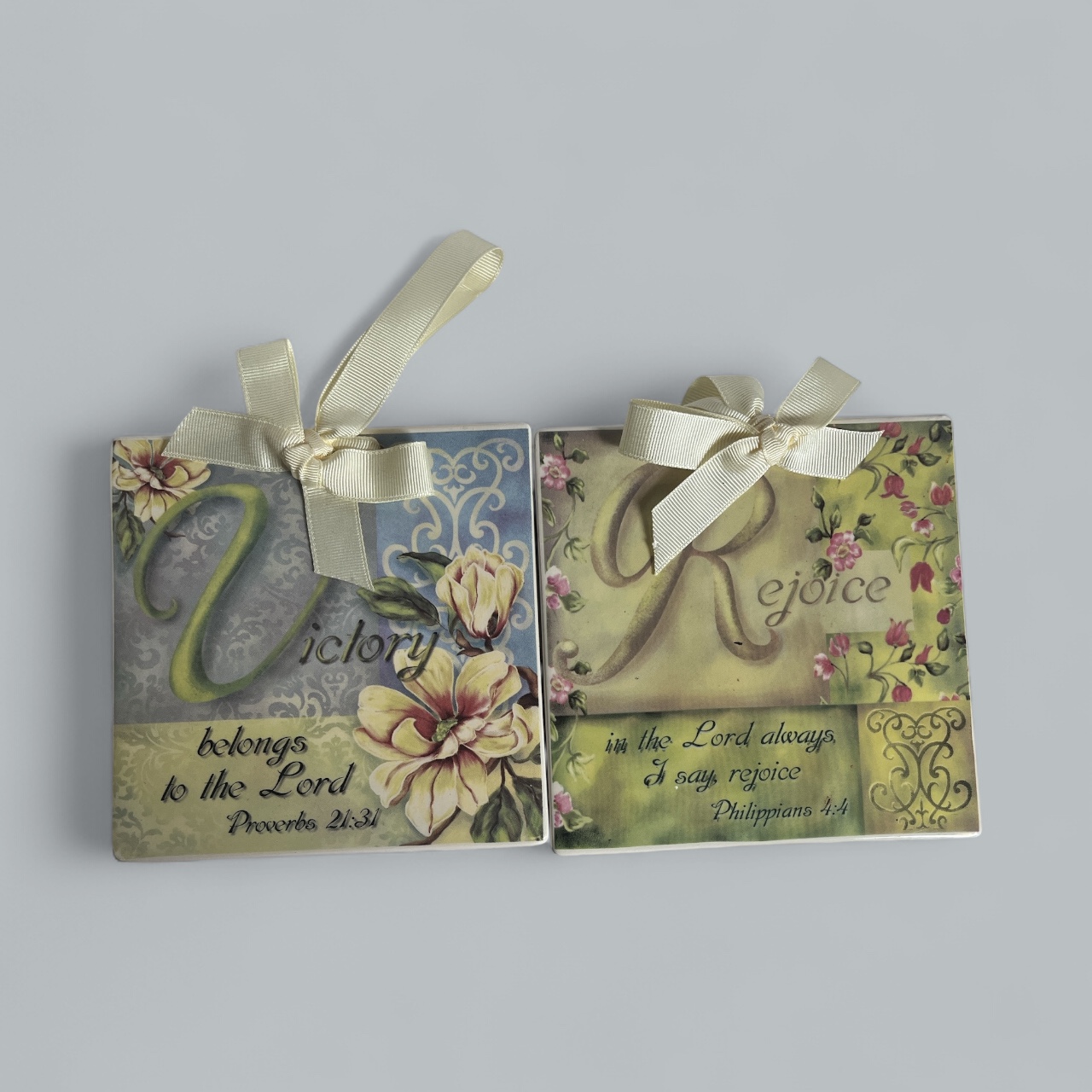 Rejoice Decorative Plaque (set of 2)