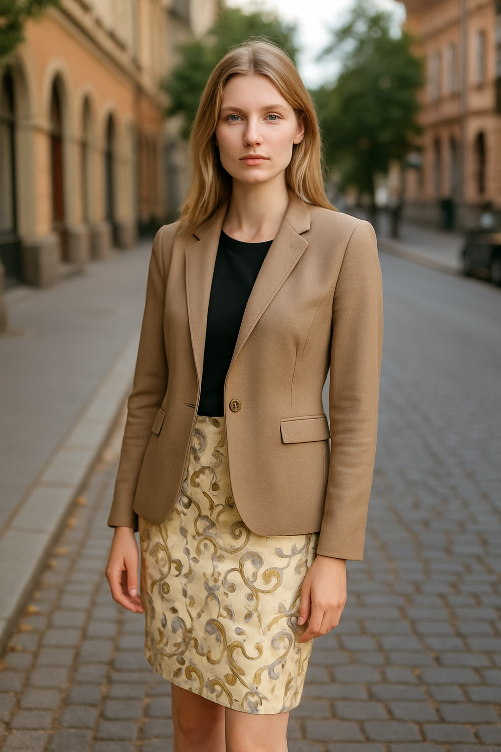 Women's Beige Blazer (Size 4)