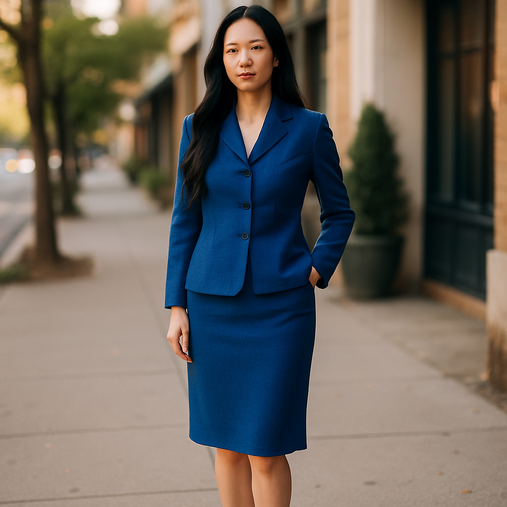 Morgan Miller-Women's Blue Business suit (size 10)