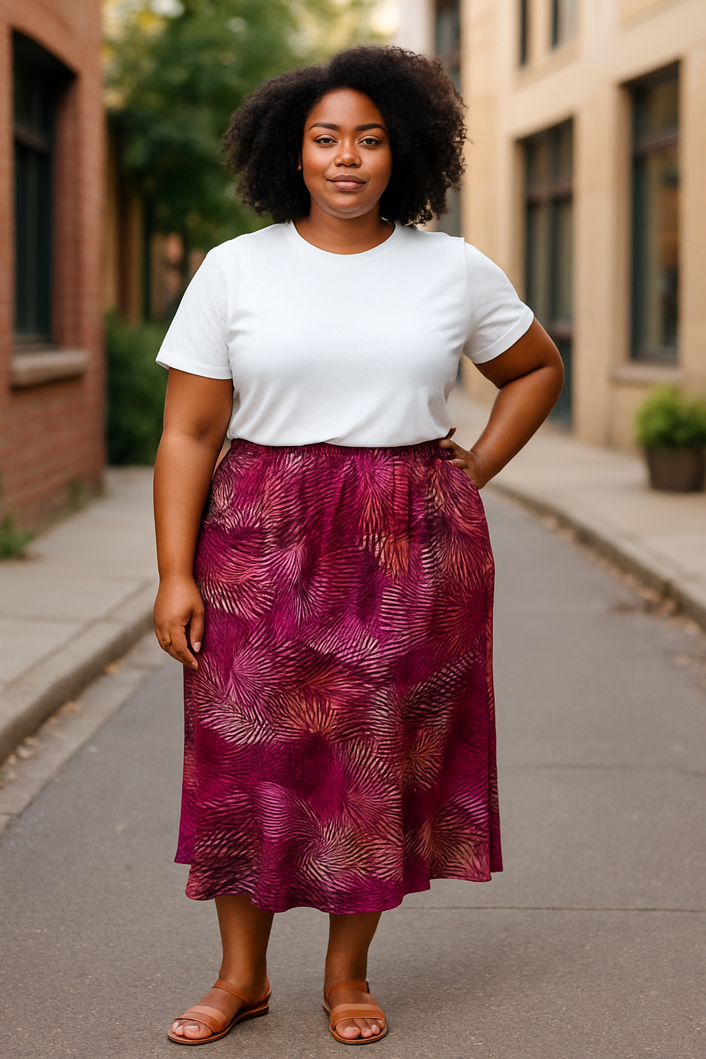 Avenue - Colorful Maxi Skirt (size 22/24)