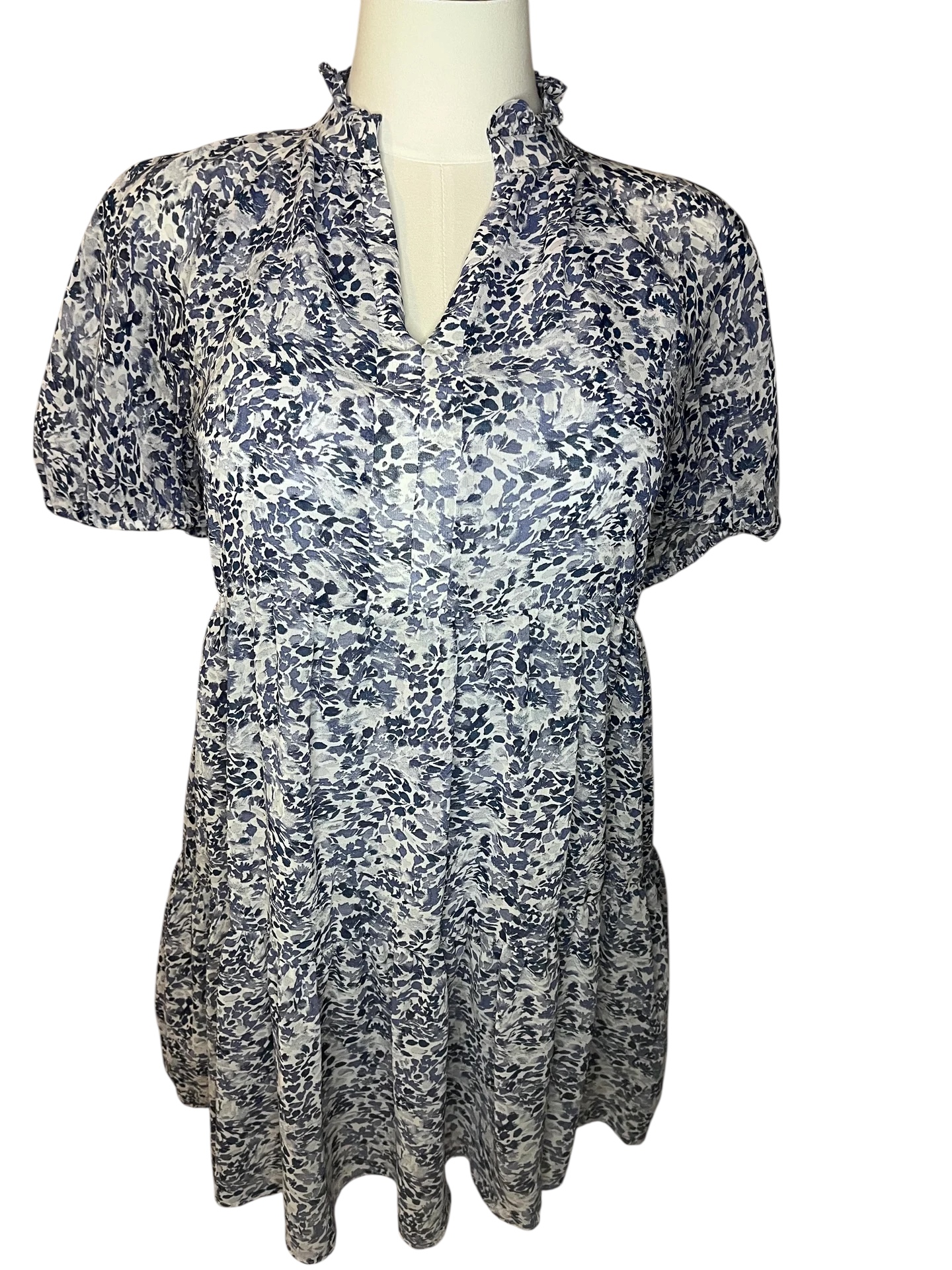 MSK-Floral Print Dress(petite small)