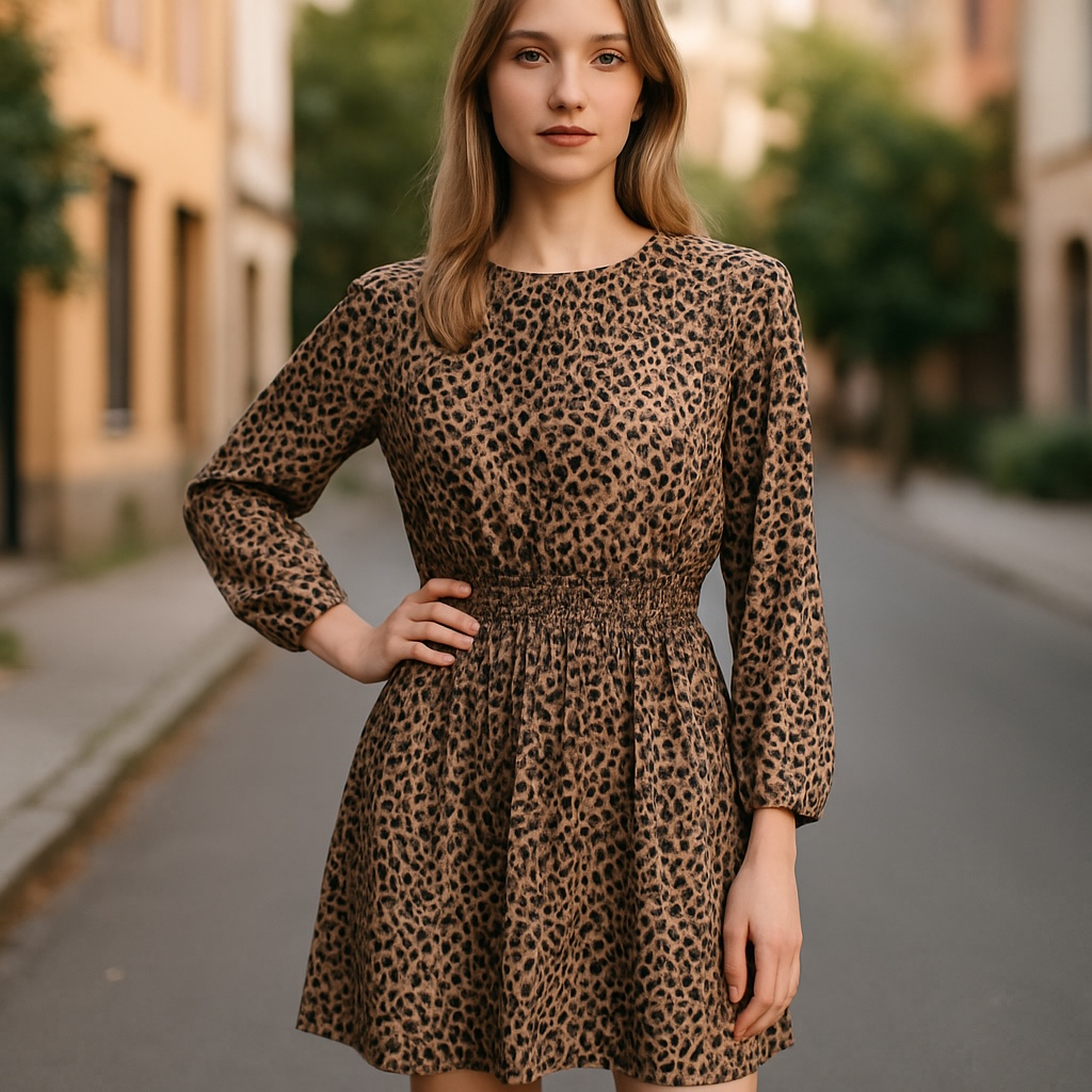 H&M- Leopard Print Dress