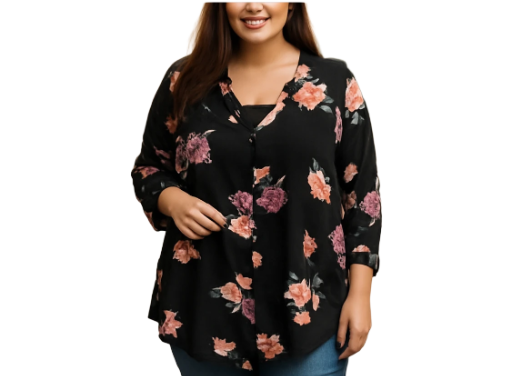 Torrid -Floral Button-Up Blouse (size 3x)
