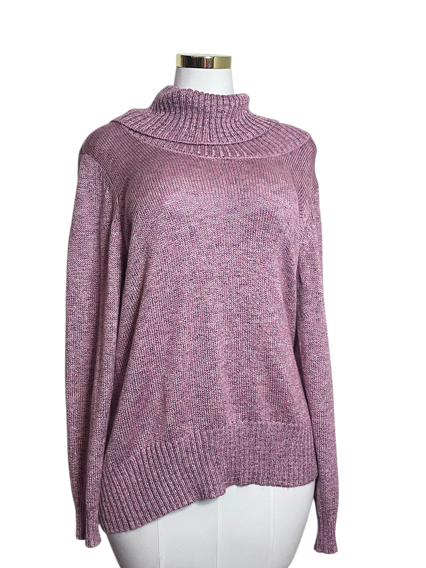 Carolyn Taylor Women’s Sweater – Size 2X – Purple Pinkish – Machine Washable