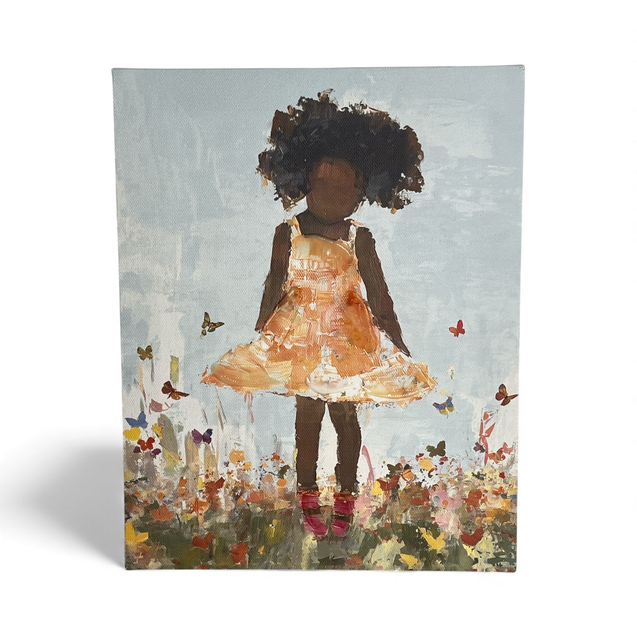 Girl in Garden Art Canvas(set of 2)