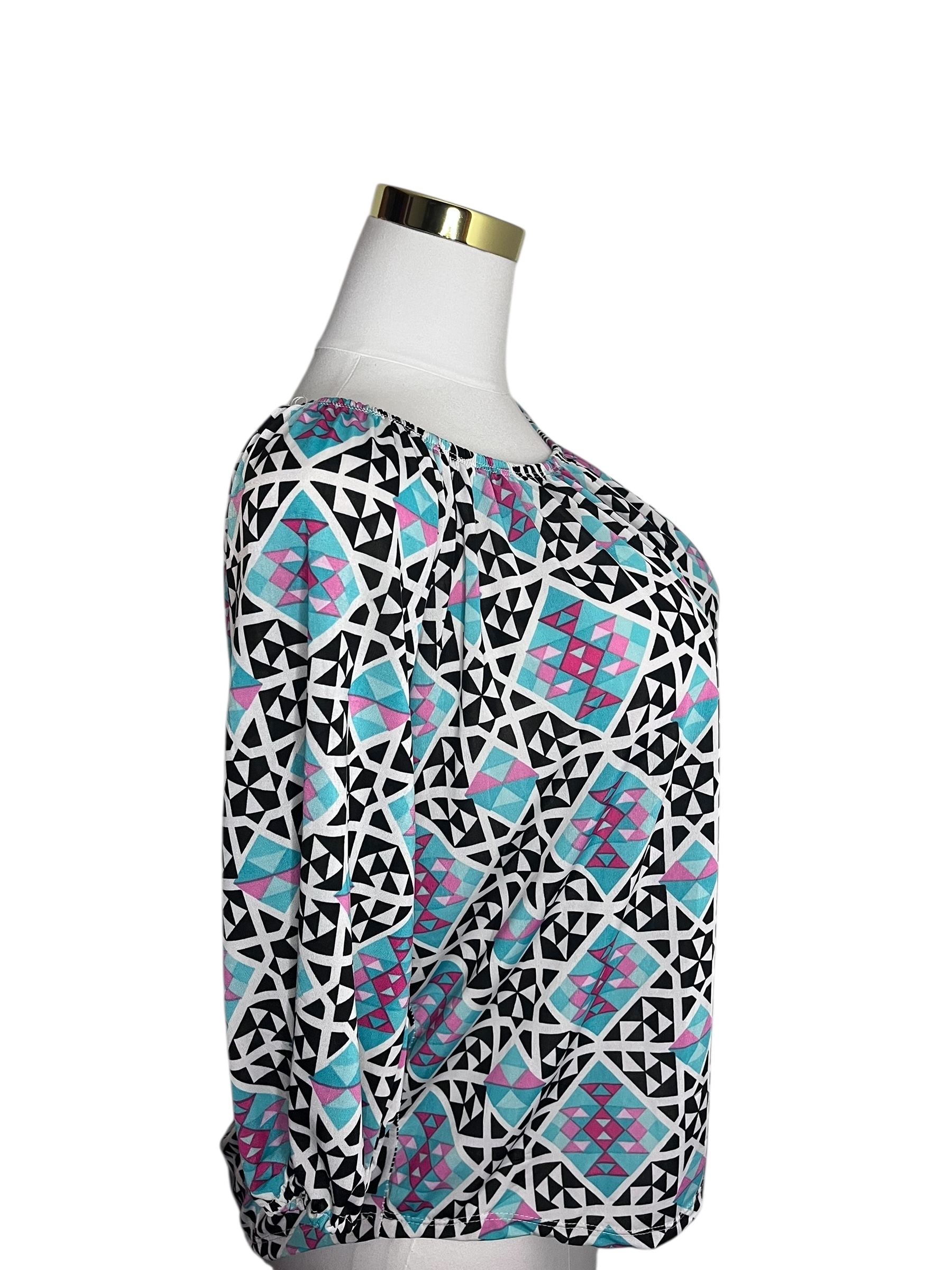 Geometric Print Blouse (Prestige Size 2X)