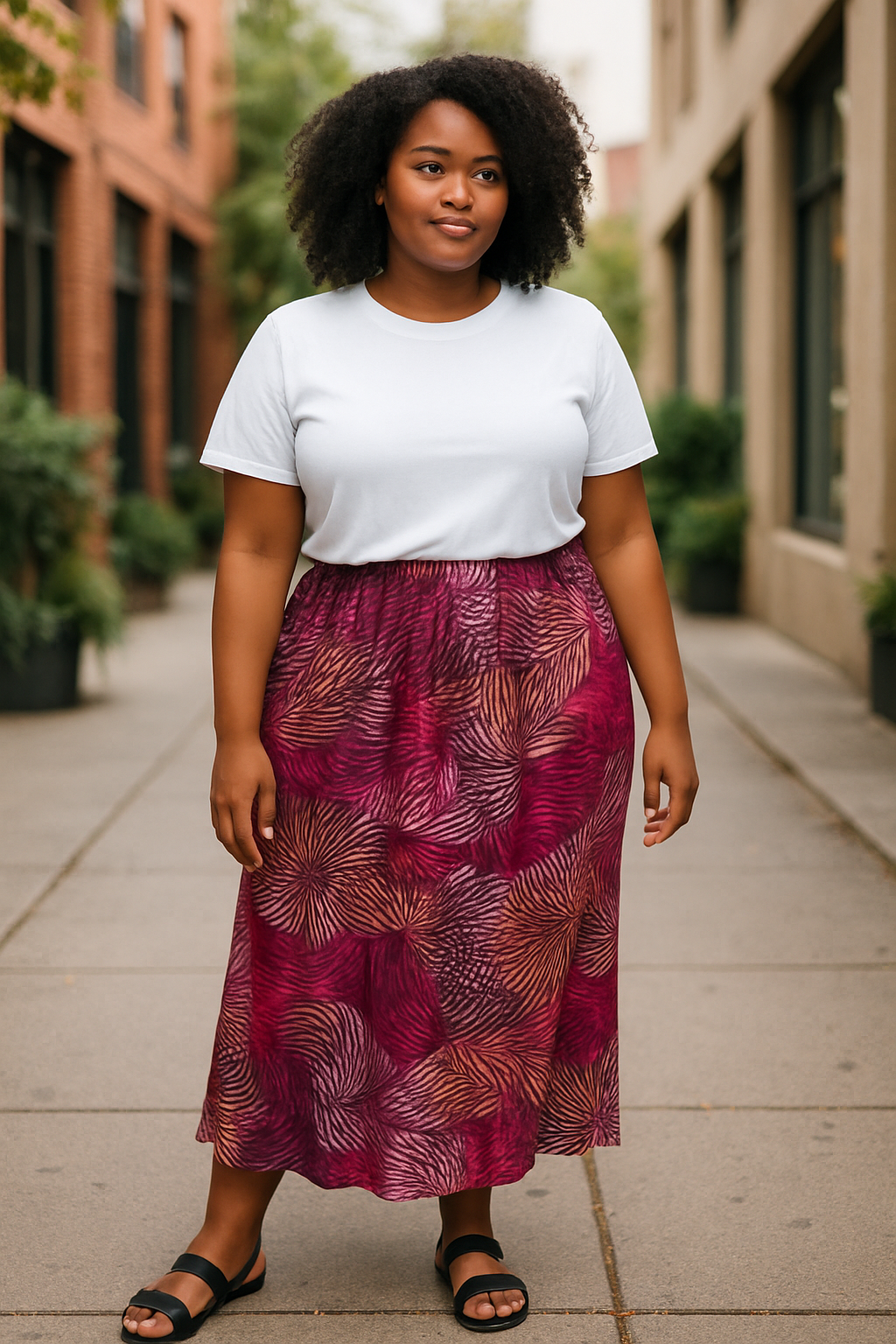 Avenue - Colorful Maxi Skirt (size 22/24)