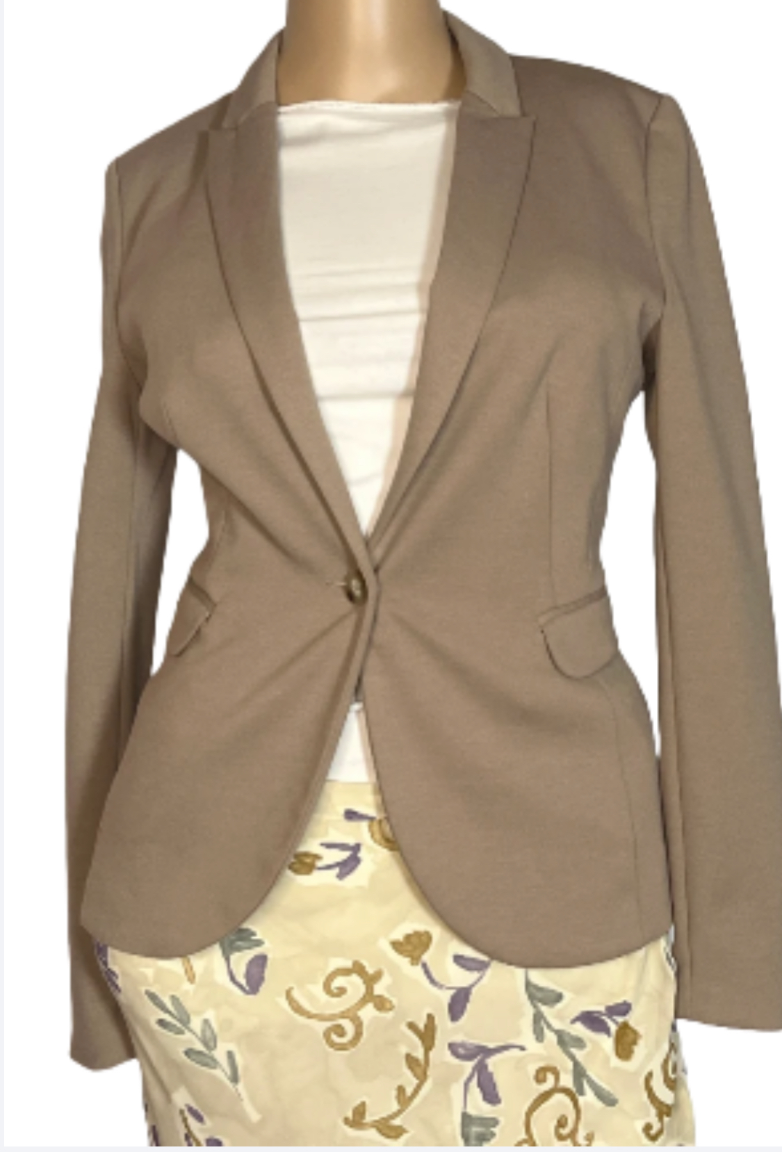 H&M- Women's Beige Blazer (Size 4)
