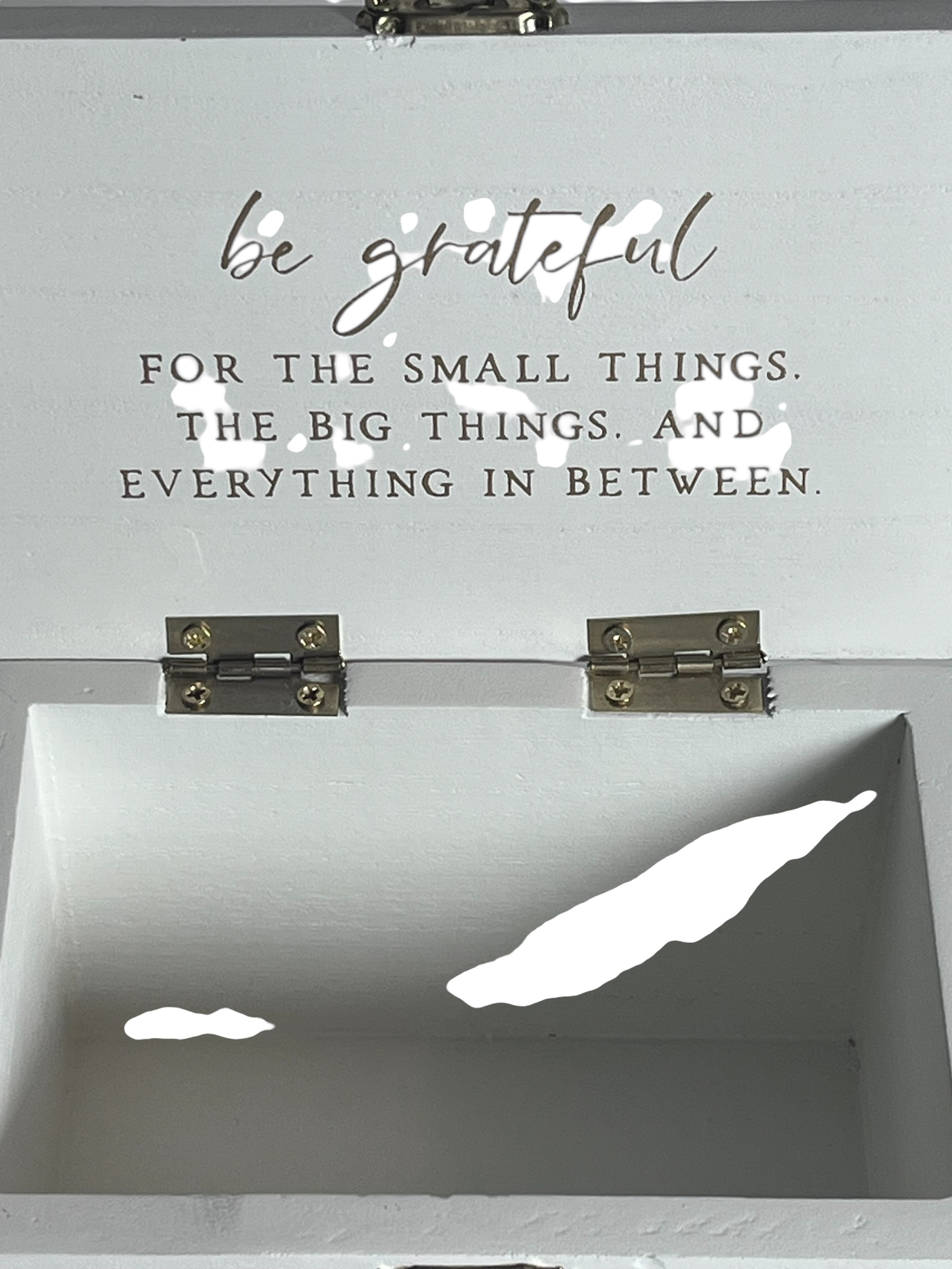 Faith and Gratitude Keepsake Box
