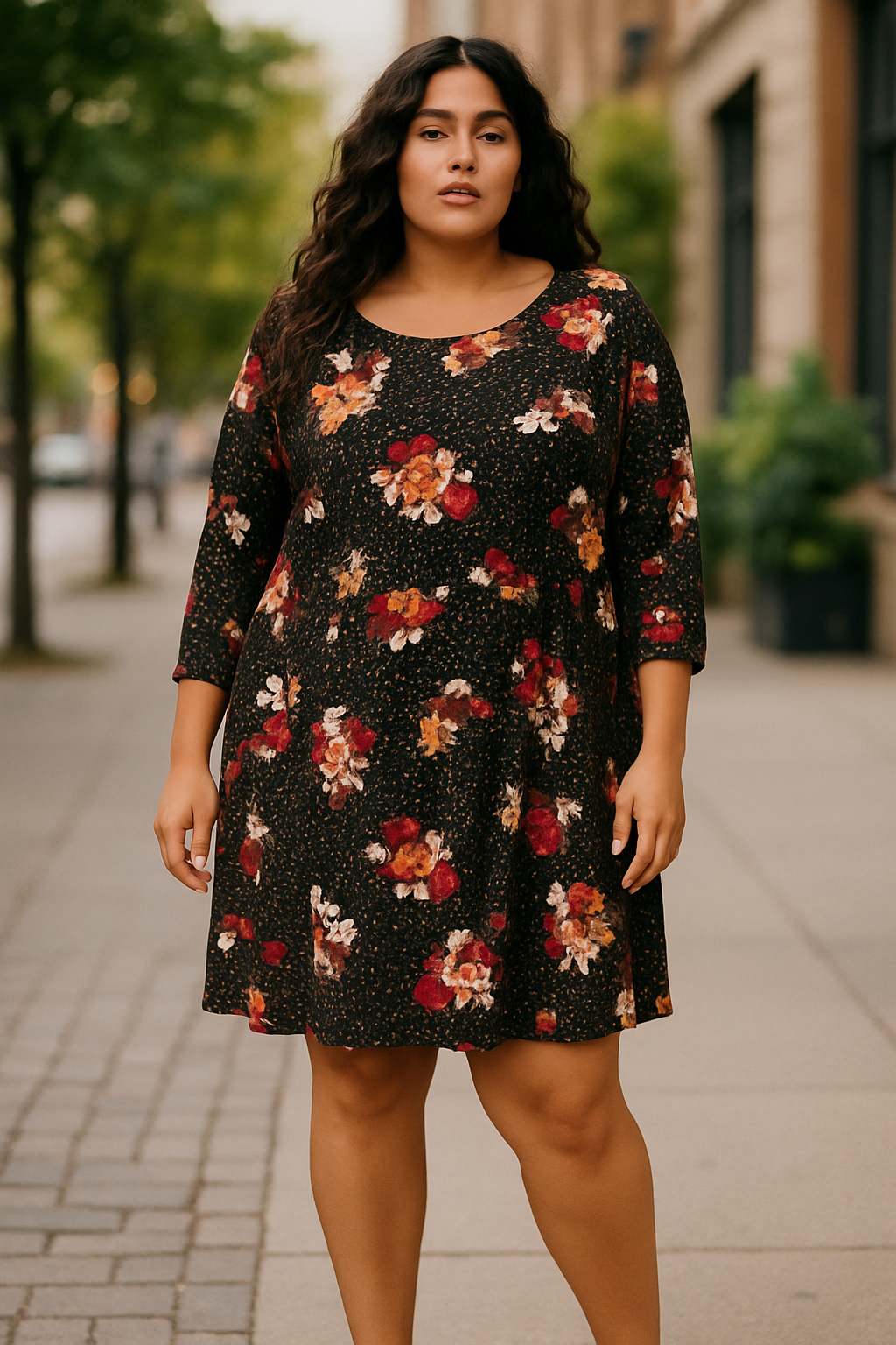 Torrid- Floral Black Dress (size 2x)