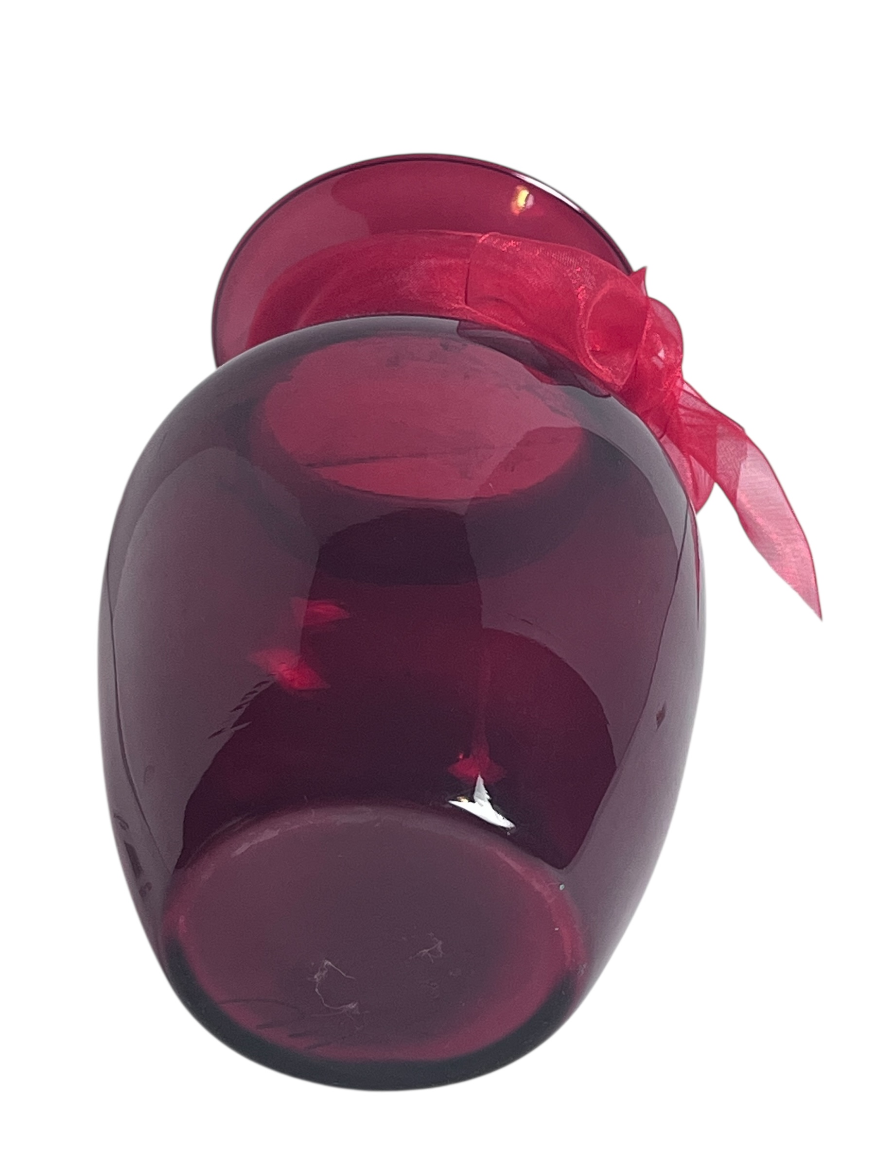 Red Glass Vase