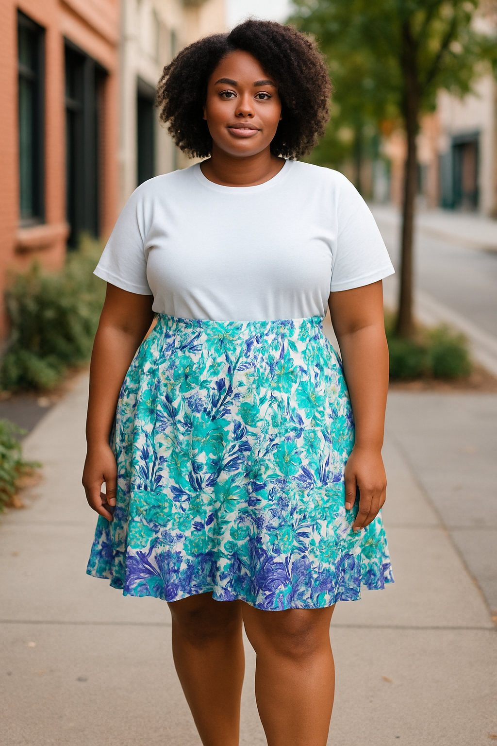 Dress Barn - Floral Print Skirt (size 20w)