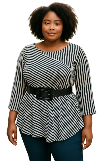 Black Croc-Pattern Belt