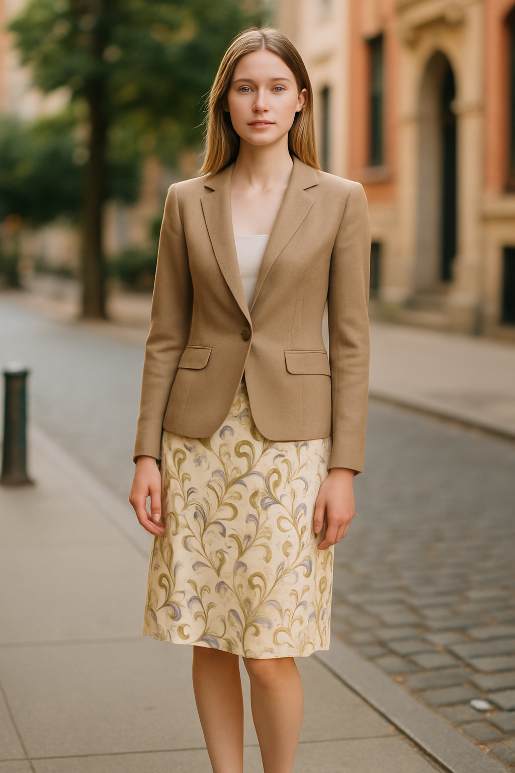Women's Beige Blazer (Size 4)