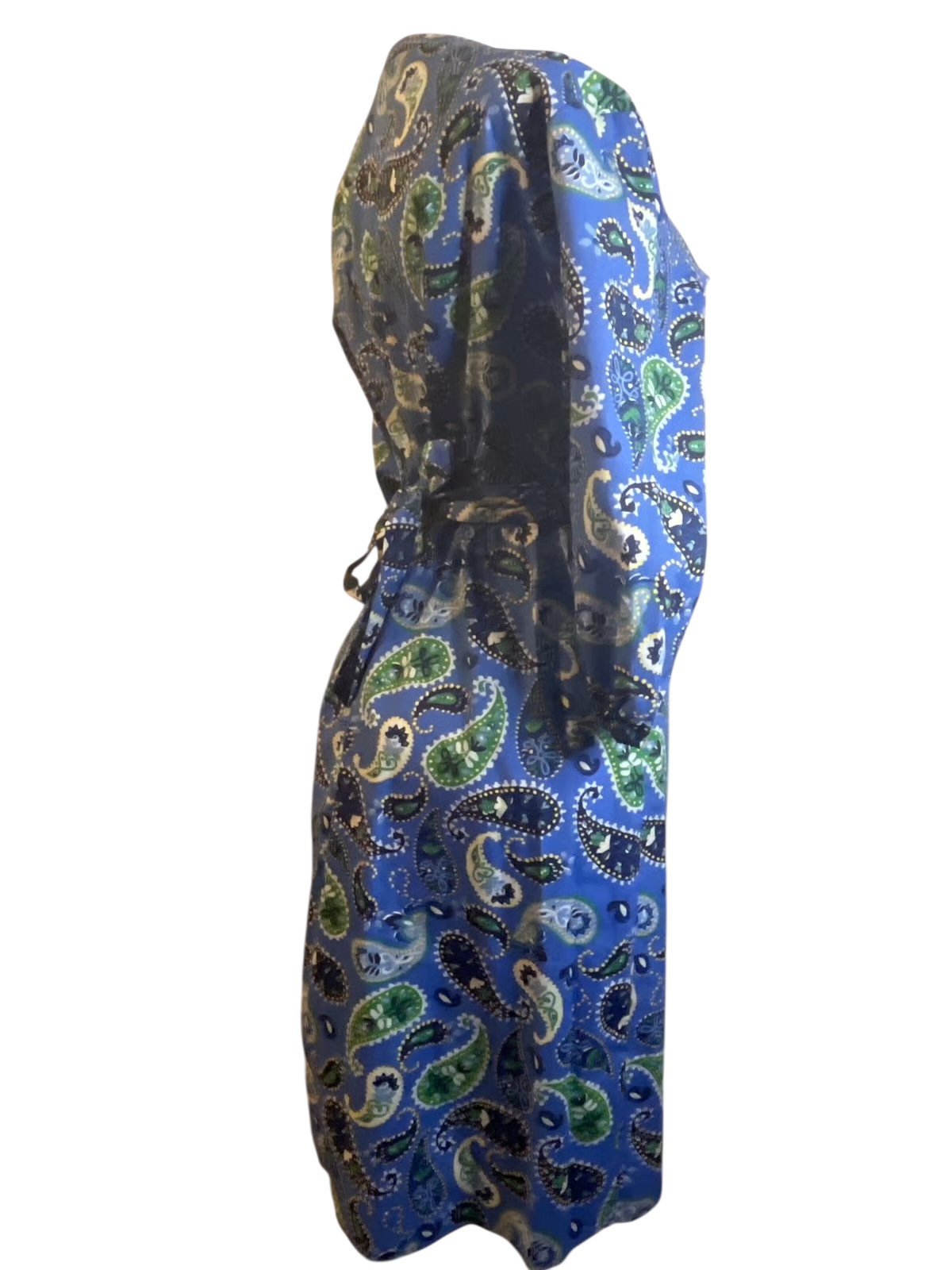 Croft & Barrow-Printed Blue Paisley Dress