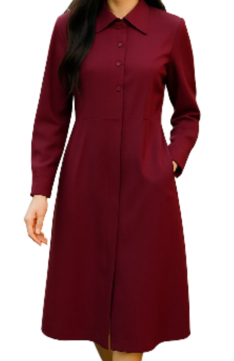 New with tag- Harve Bernard- Burgundy long jacket and skirt suit set(size 10)