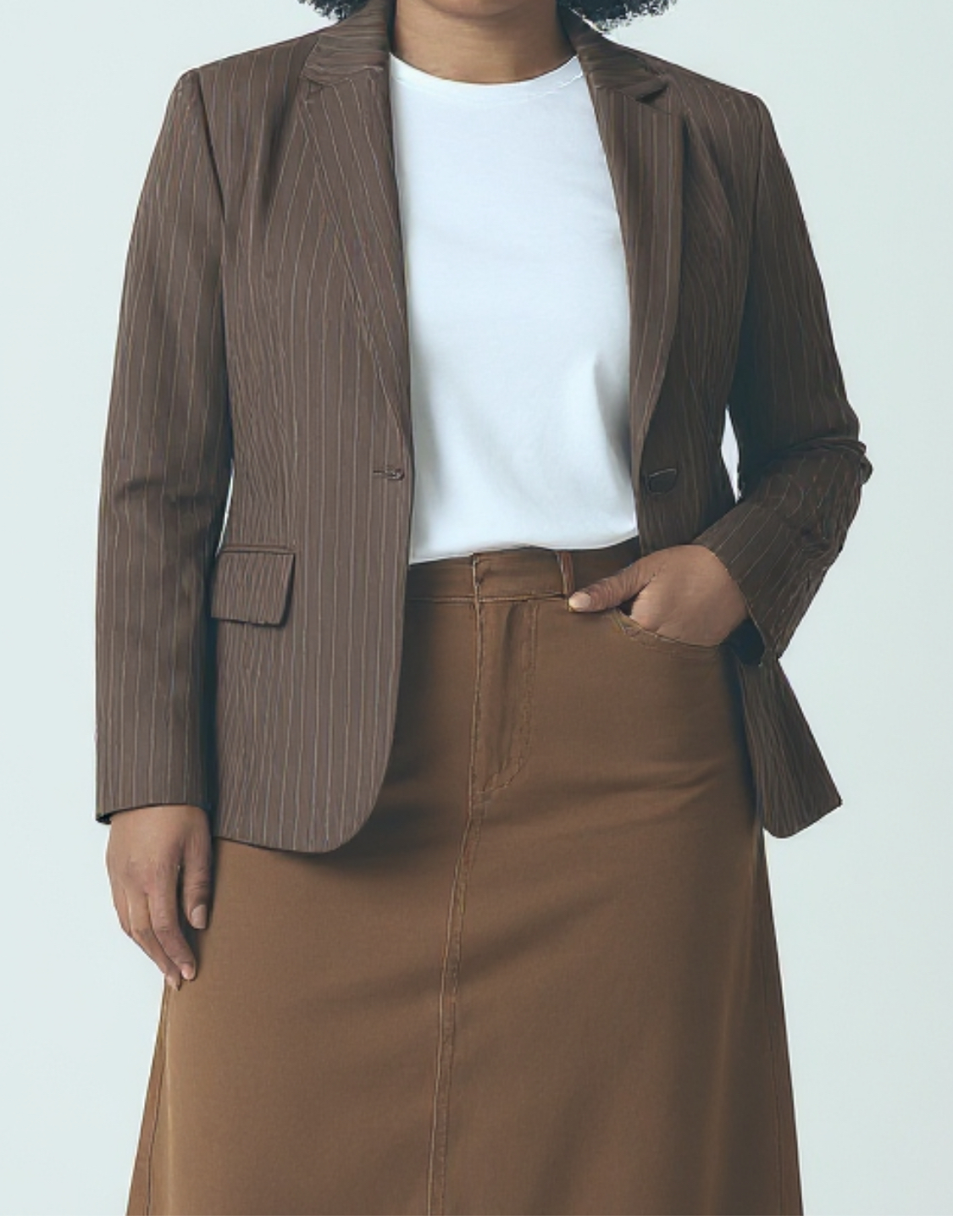 NottonMcNaughton - Brown Pinstripe Blazer