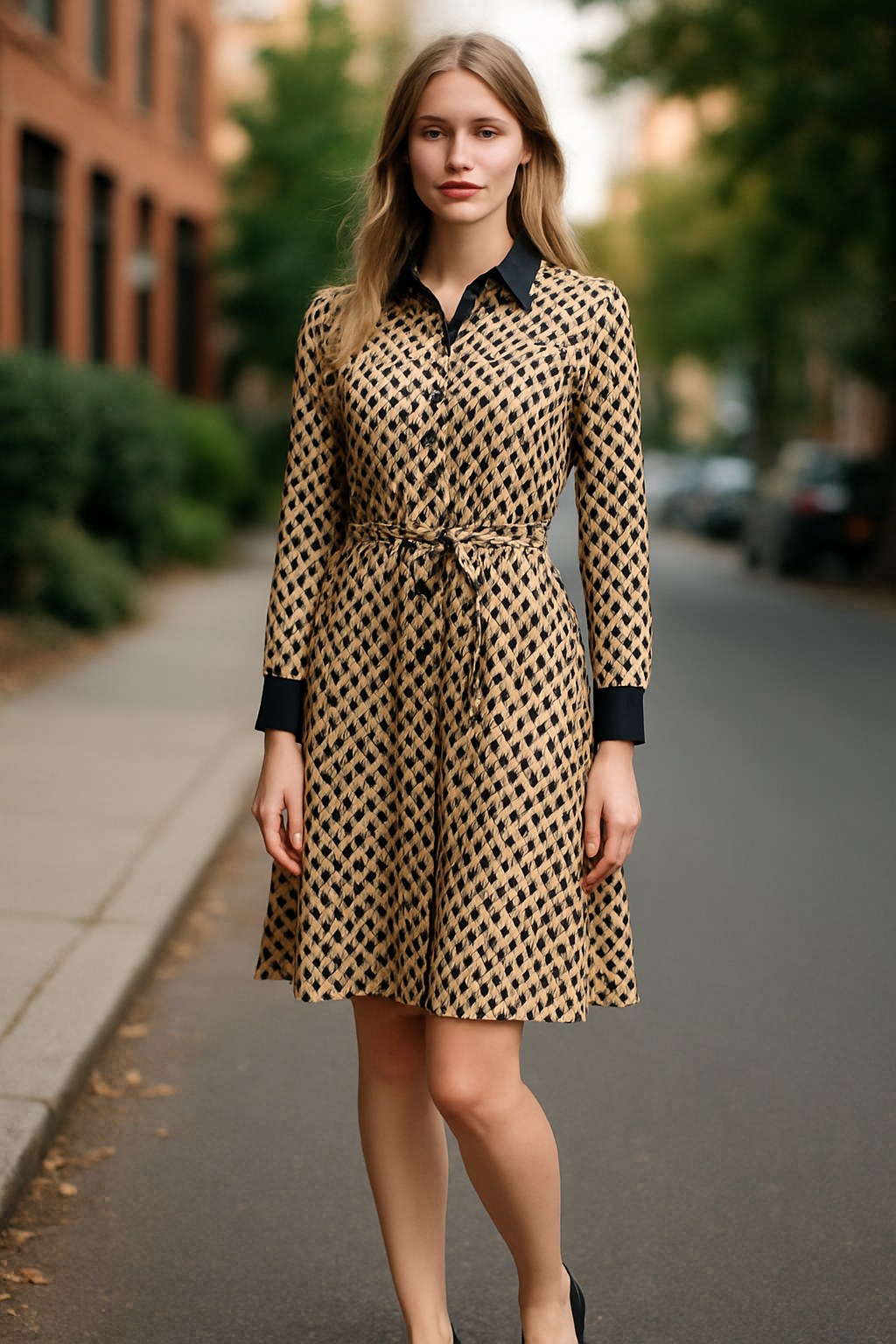 Who What Wear -Geometric Patterned Dress