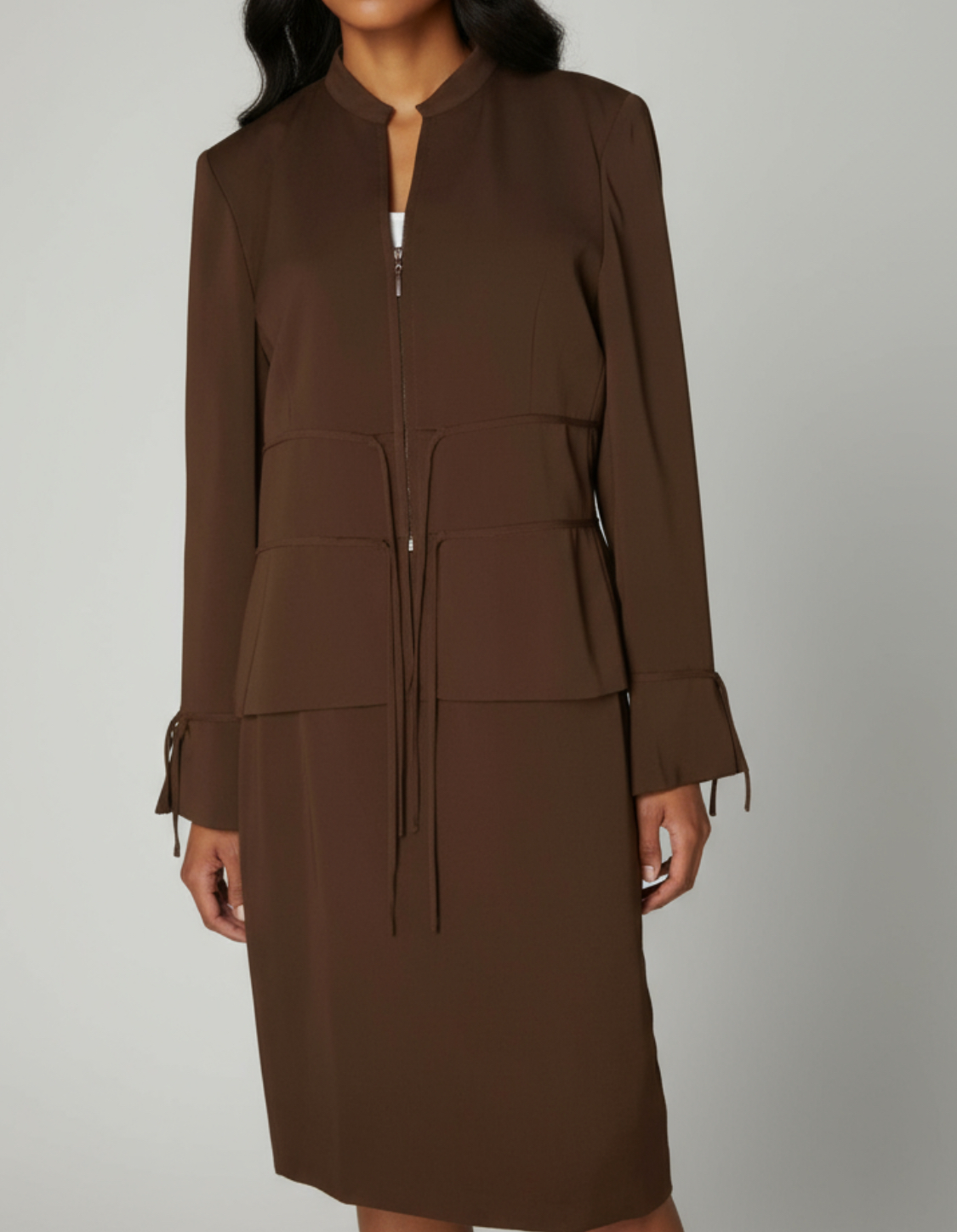 Harve Bernard-Elegant Brown 2 Piece Suit Set (size 12)