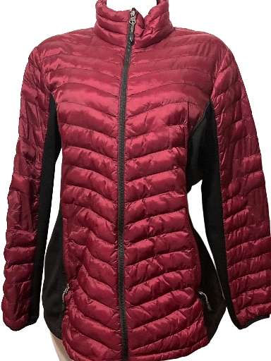 32 Degrees -Heat Burgundy and Black Quilted Coat (size XXL)