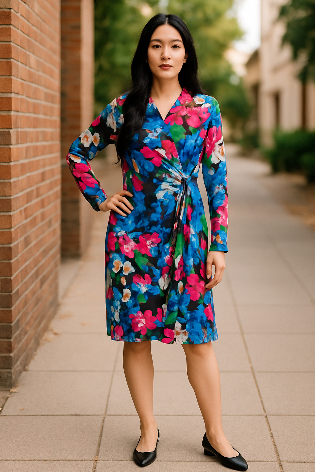 Floral Print Cocktail Dress (size 12)