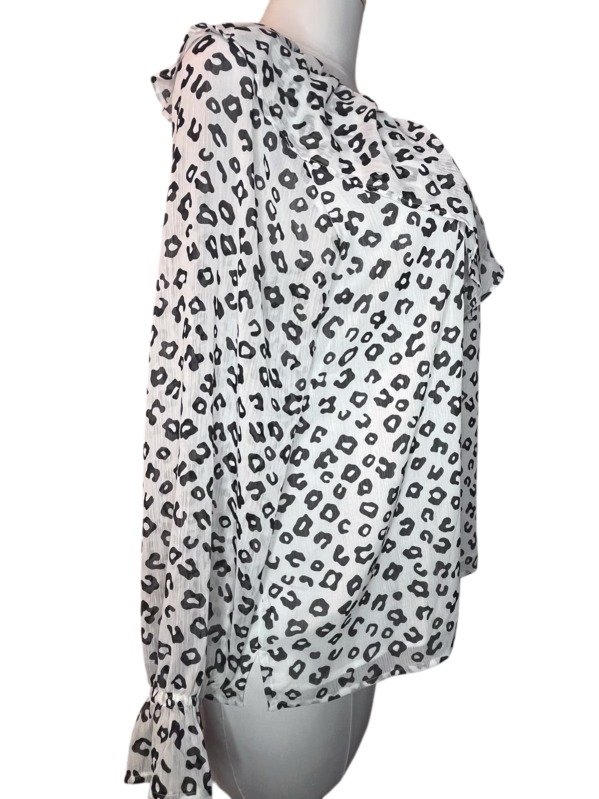 Leopard Print Blouse (XL)