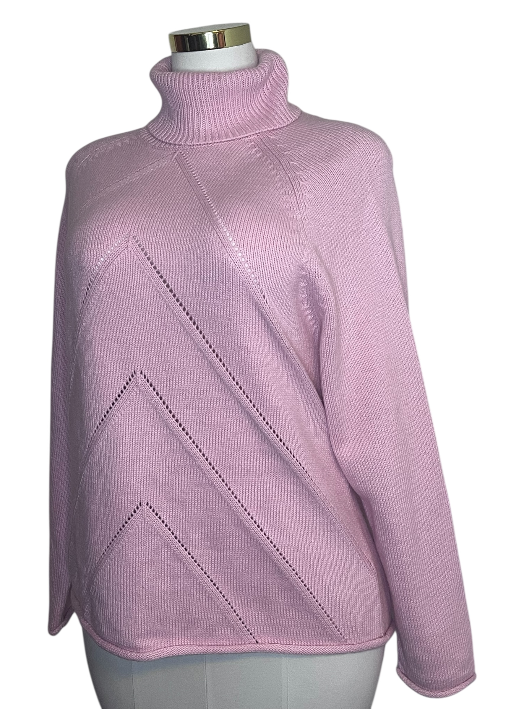 Croft & Barrow Light Pink Turtleneck Sweater XL