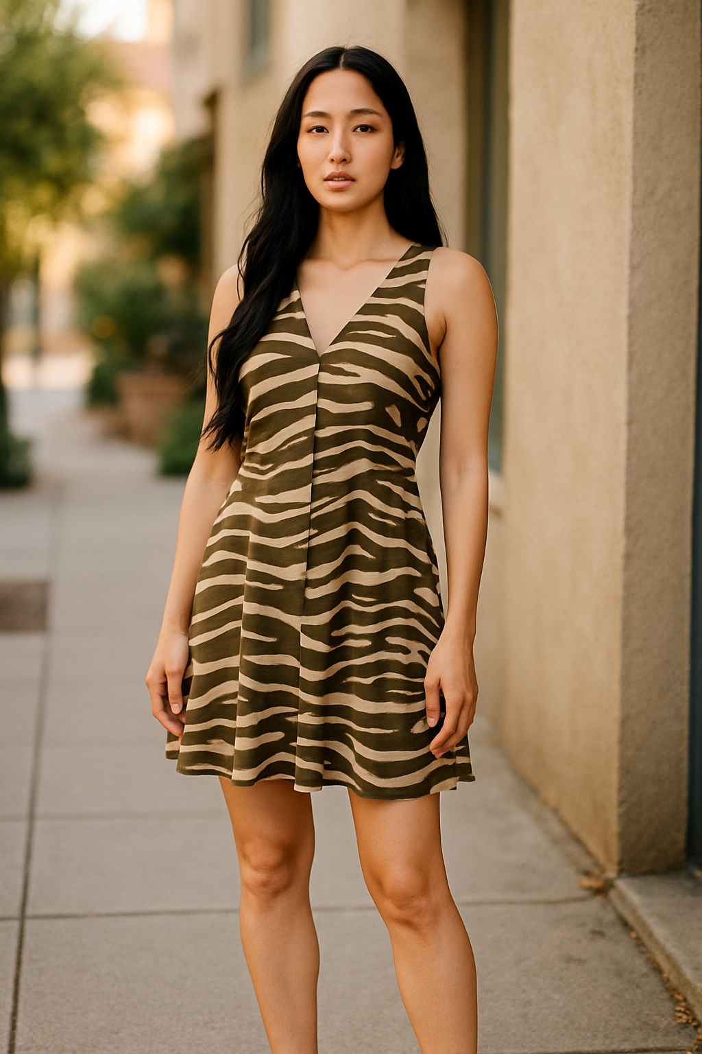  Zebra Print Dress (size 10)
