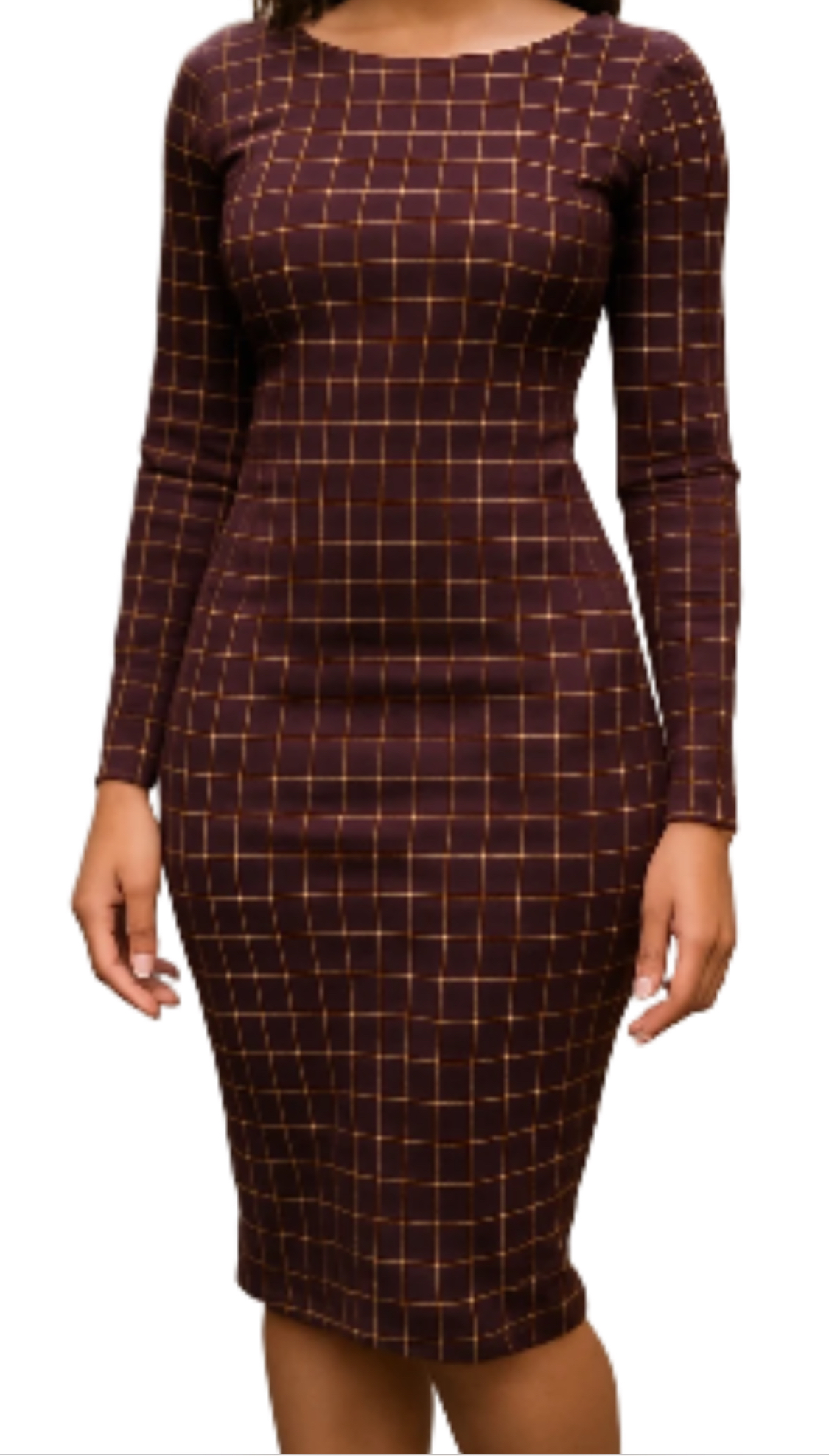  Checkered Pencil/Cocktail Dress (xxs)