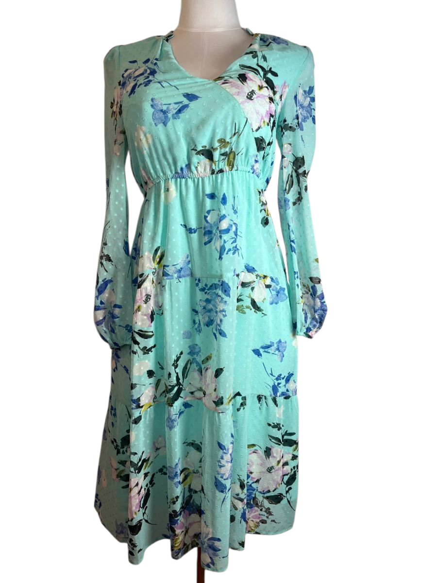 Rachel Roy- Floral Midi Dress (size 4)