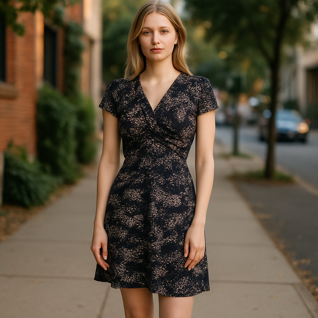 Dress Barn -Floral Print Dress(size 6)