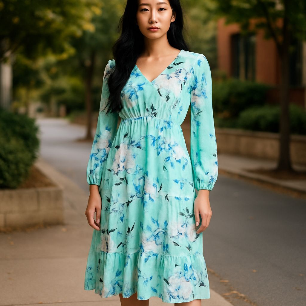 Rachel Roy- Floral Midi Dress (size 4)