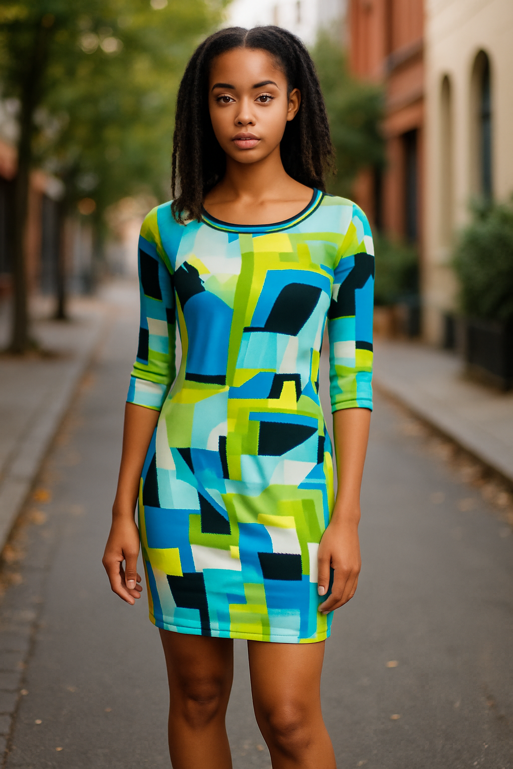 Dana Buchanan - Geometric Pattern Dress