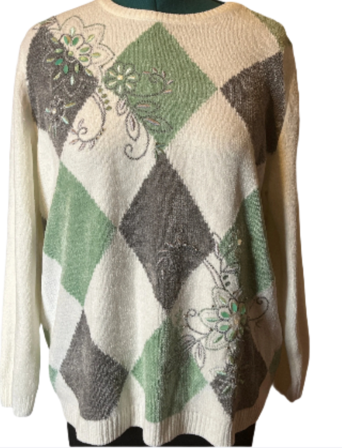 Alfred Dunner- Argyle Pattern Sweater (1X)