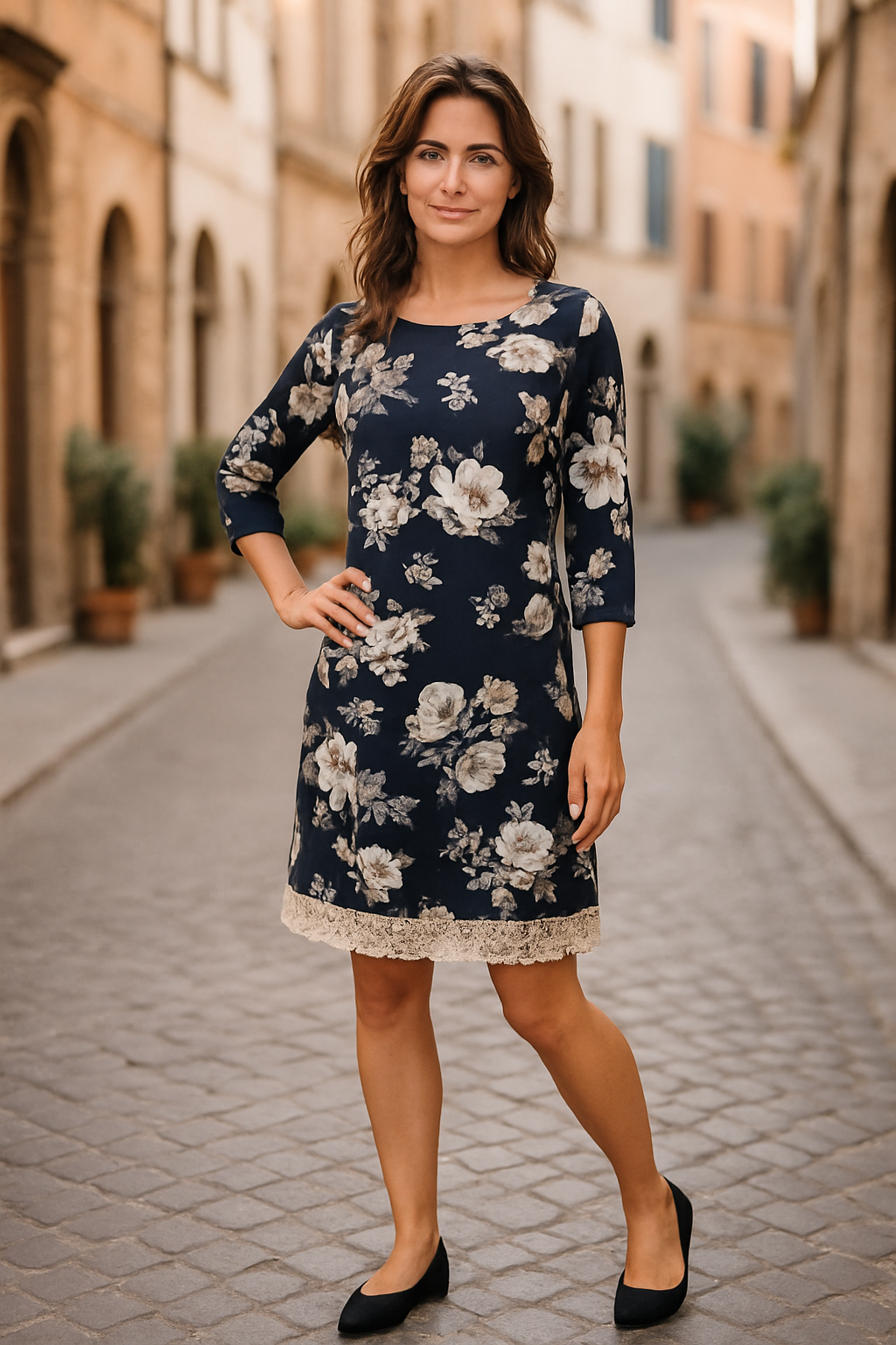 	Bloom in Style – Gorgeous Floral Print Dress(Size XS)