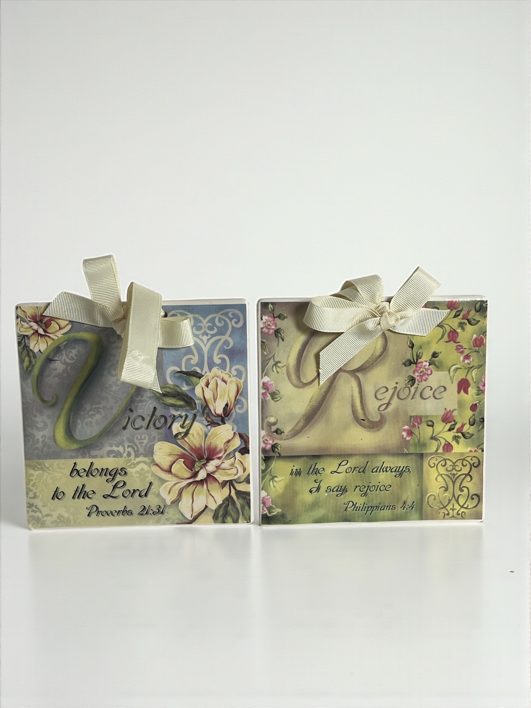 Rejoice Decorative Plaque (set of 2)