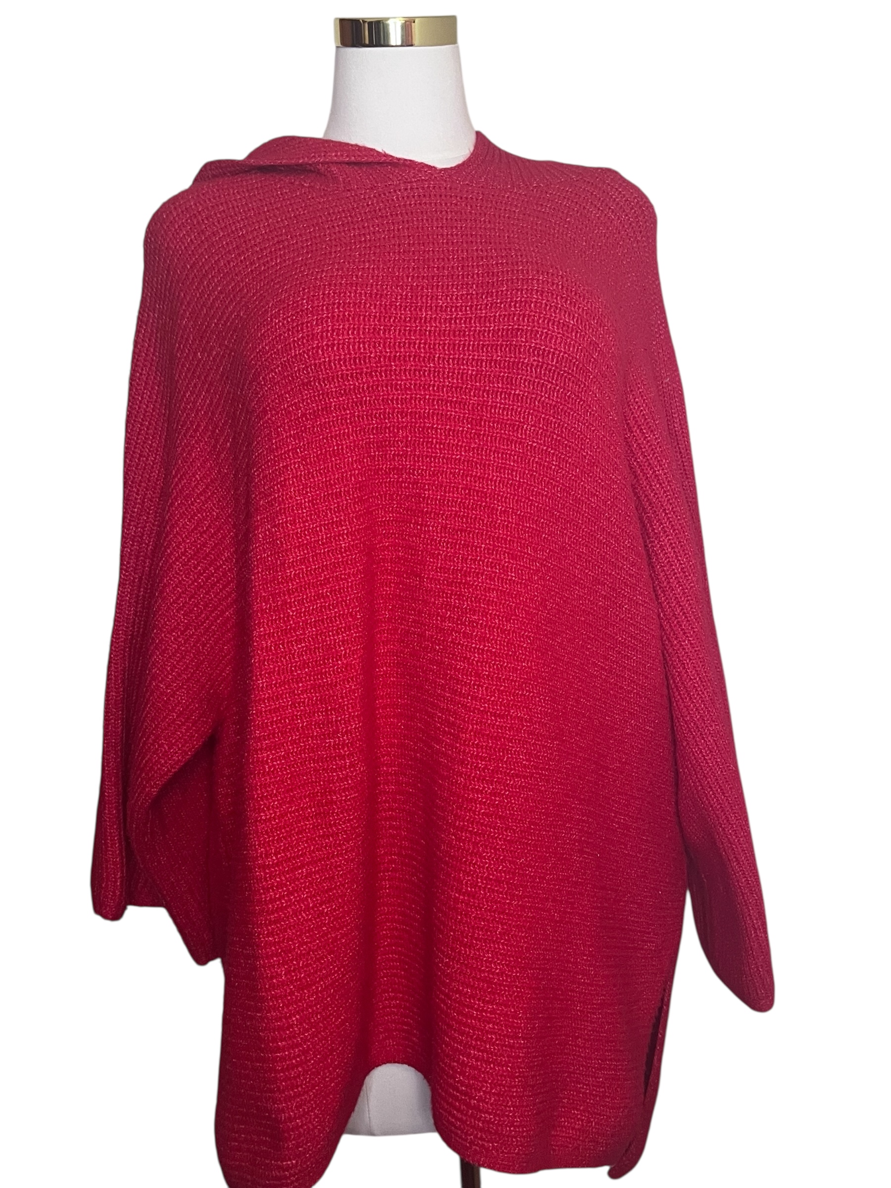Old Navy-Women's Red Hooded Sweater XXL