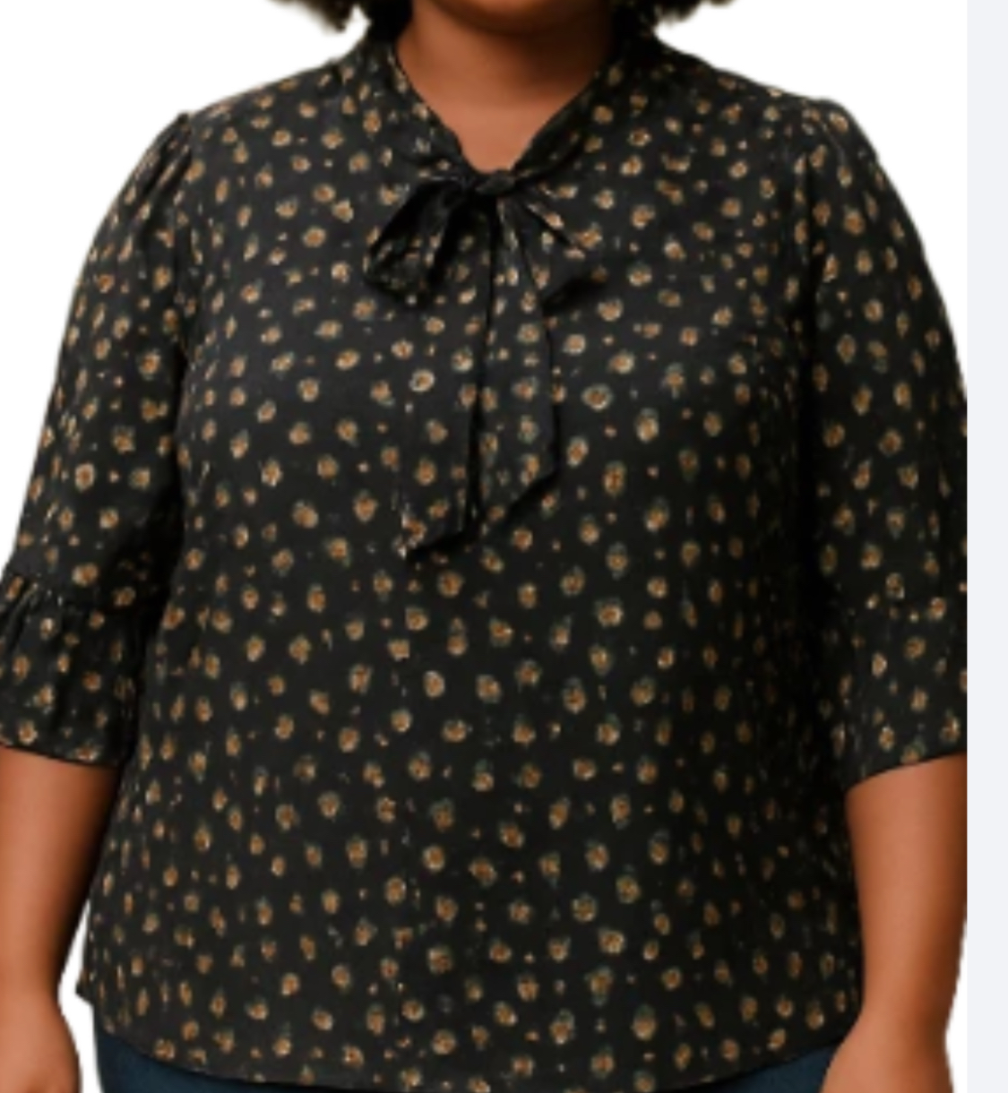 Faith & Joy - Floral-patterned blouse (size 3x)