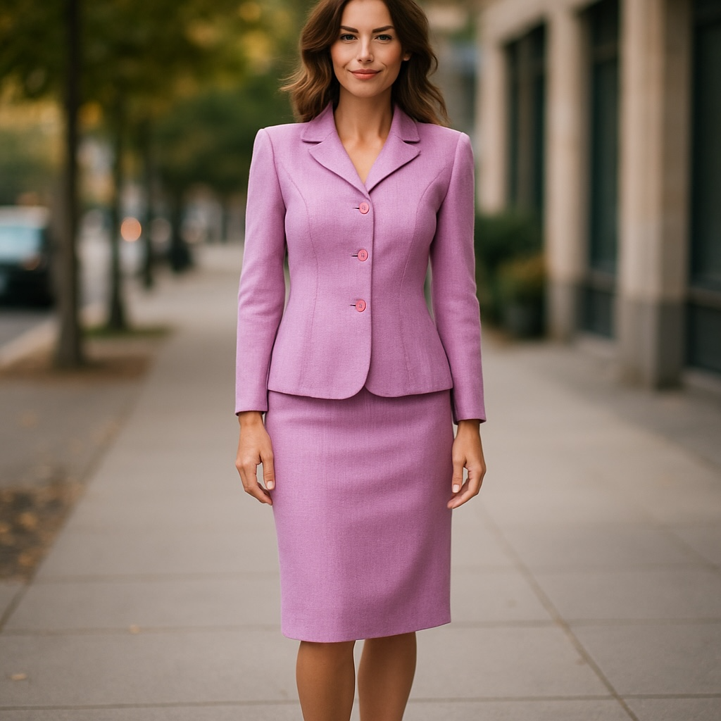 Morgan Miller- Sophisticated Women's Lavender Skirt Suit (size 12)