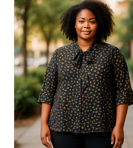 Faith & Joy - Floral-patterned blouse (size 3x)
